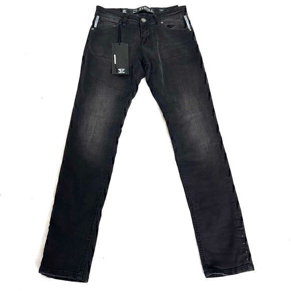 NWT Zhrill Womens Dark Black Nova Skinny Jeans Size 25 - Picture 1 of 10